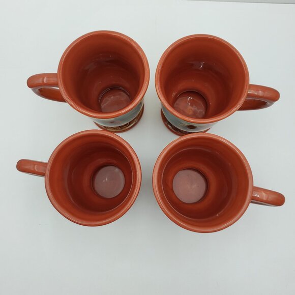 Cracker Barrel Break of Dawn Rooster Mugs Susan Winget Footed Pedestal Mugs - Picture 7 of 8